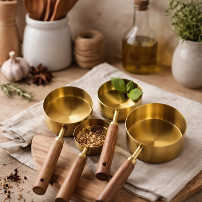 Luvena™Premium Mutfak Ölçü Kaşığı Seti
